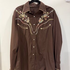 Vintage Kennington Men's Pearl Snap Shirt Sz L